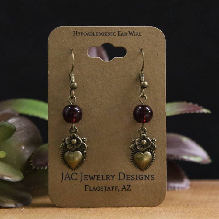 JAC Jewelry Designs - Wholesale Dangle Earrings - Sacred Heart Earrings1