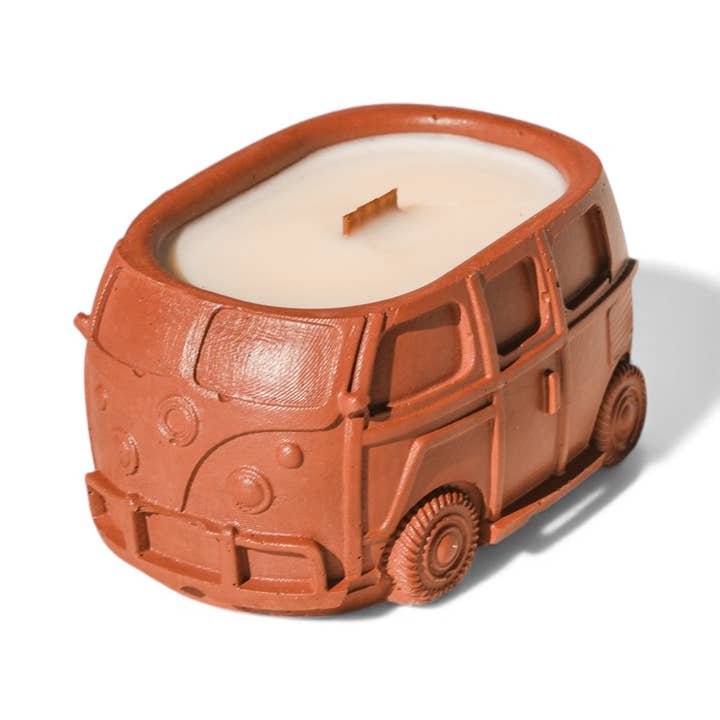 Little KT Company - Wholesale Jar/Filled Candle - Retro Van Candle | Wood Wick3