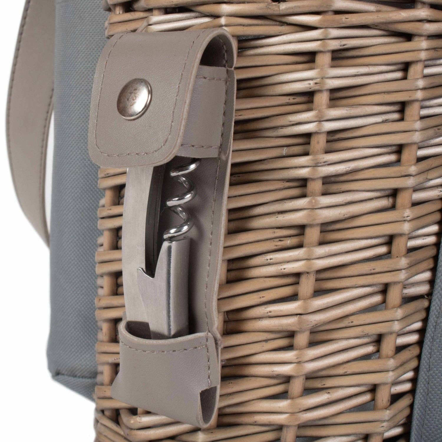 Red Hamper – wholesale Wine tote – Single Bottle 2 Champagne Glass Carrier6