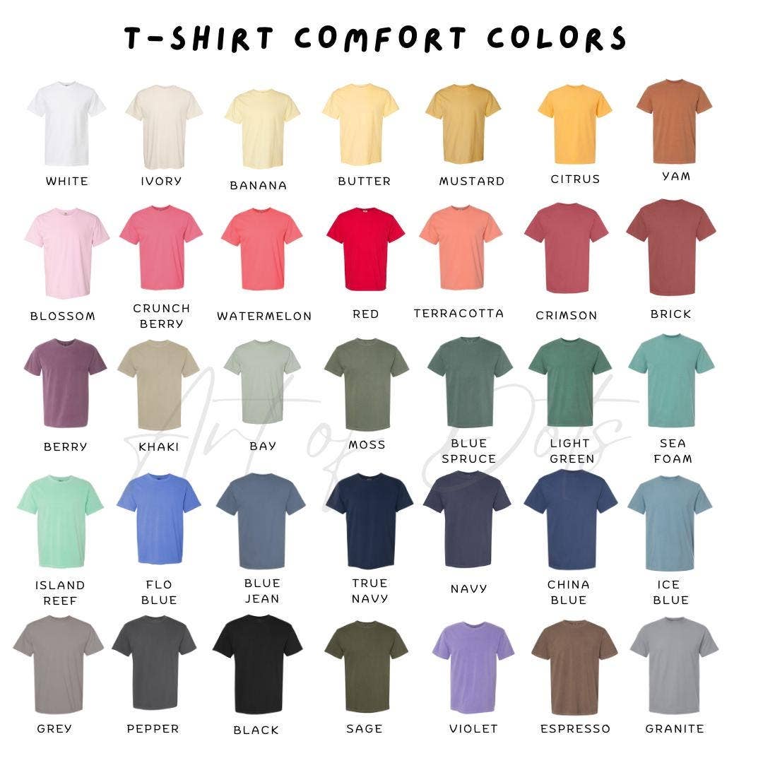 ART OF DOTS – wholesale T-shirt – women's – Custom Embroidered Comfort Colors T-shirt with Logo5