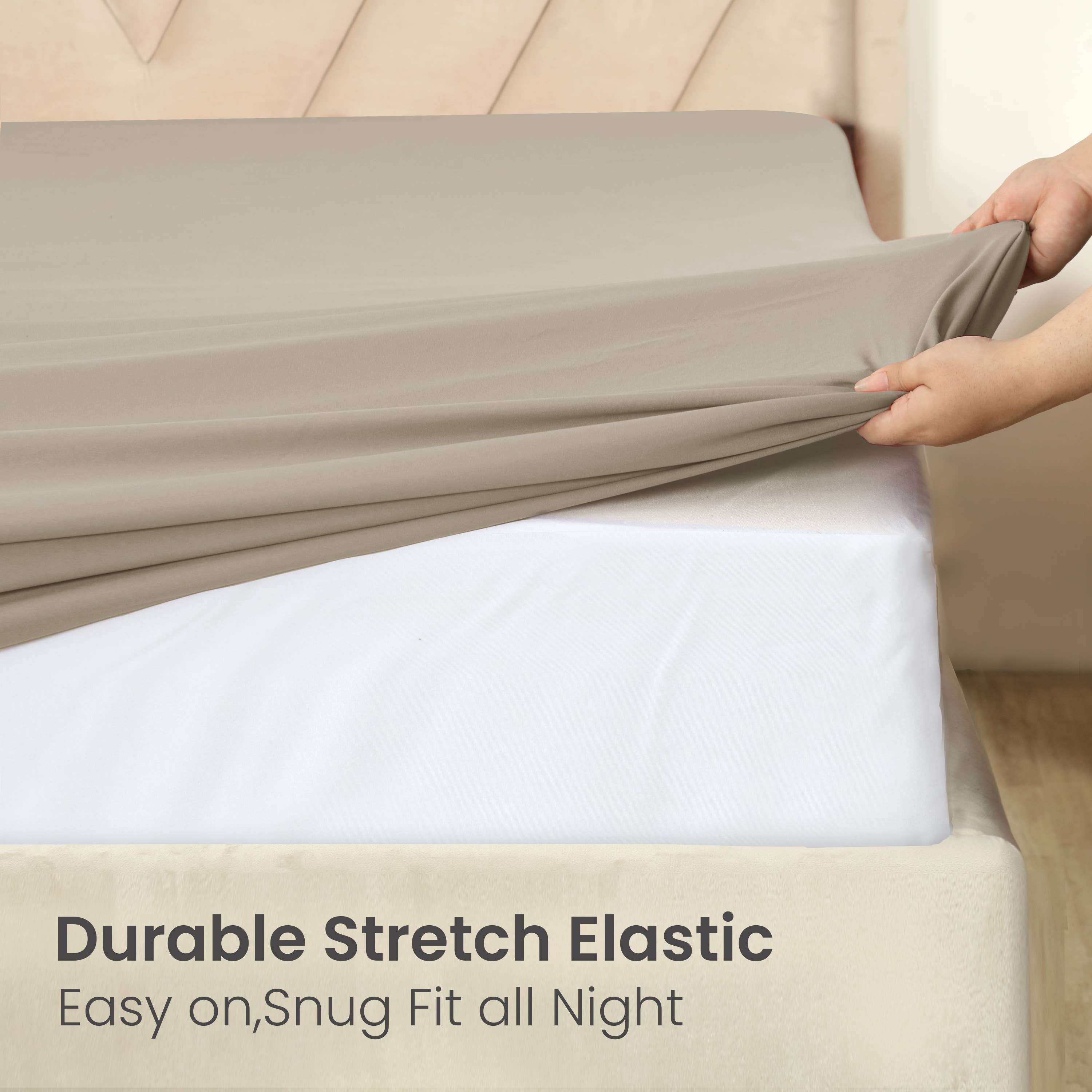 Cottonpassion_US - Vente Draps-housses - Draps-housses en microfibre douce avec bonnets extra profonds jusqu'à 40,6 cm65