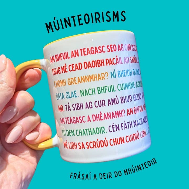 Múinteoirisms Mug Irish Teacher Gift for wholesale by Connect The Dots Design