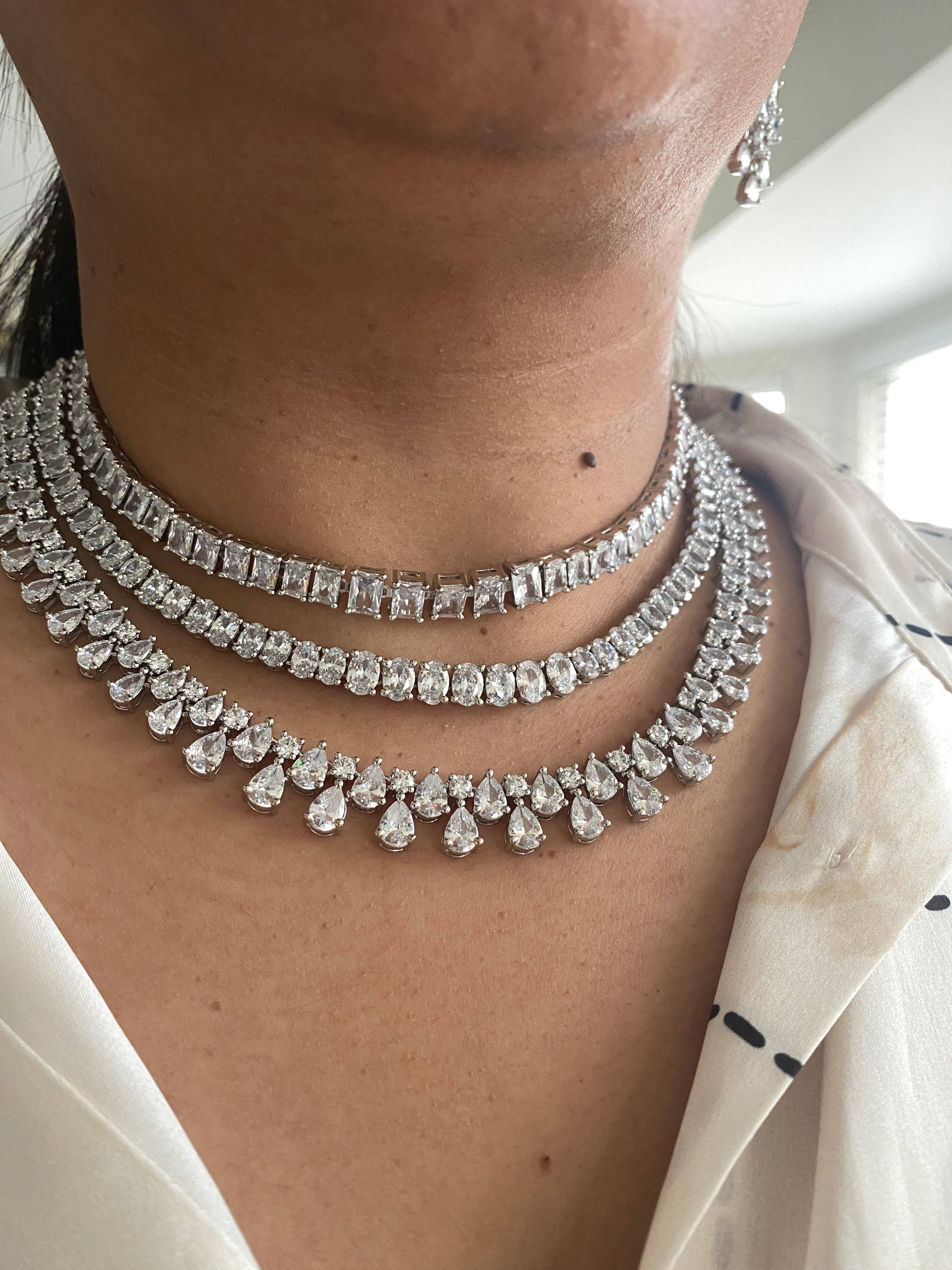 Vinnis Jewelry - Wholesale Jewelry Set - Majestic Cascade Bridal Necklace Set5