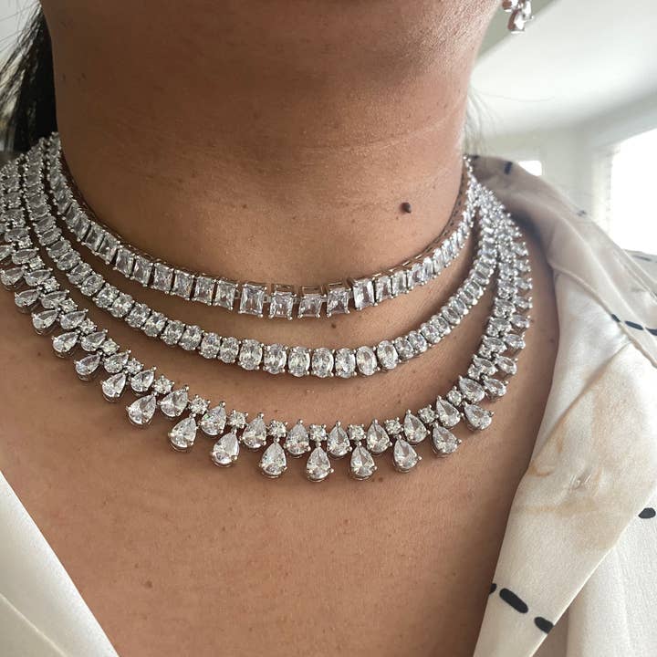 Vinnis Jewelry - Wholesale Jewelry Set - Majestic Cascade Bridal Necklace Set5