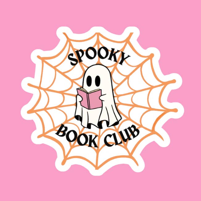 Autocollant du club de lecture effrayant pour la vente par Charlie's