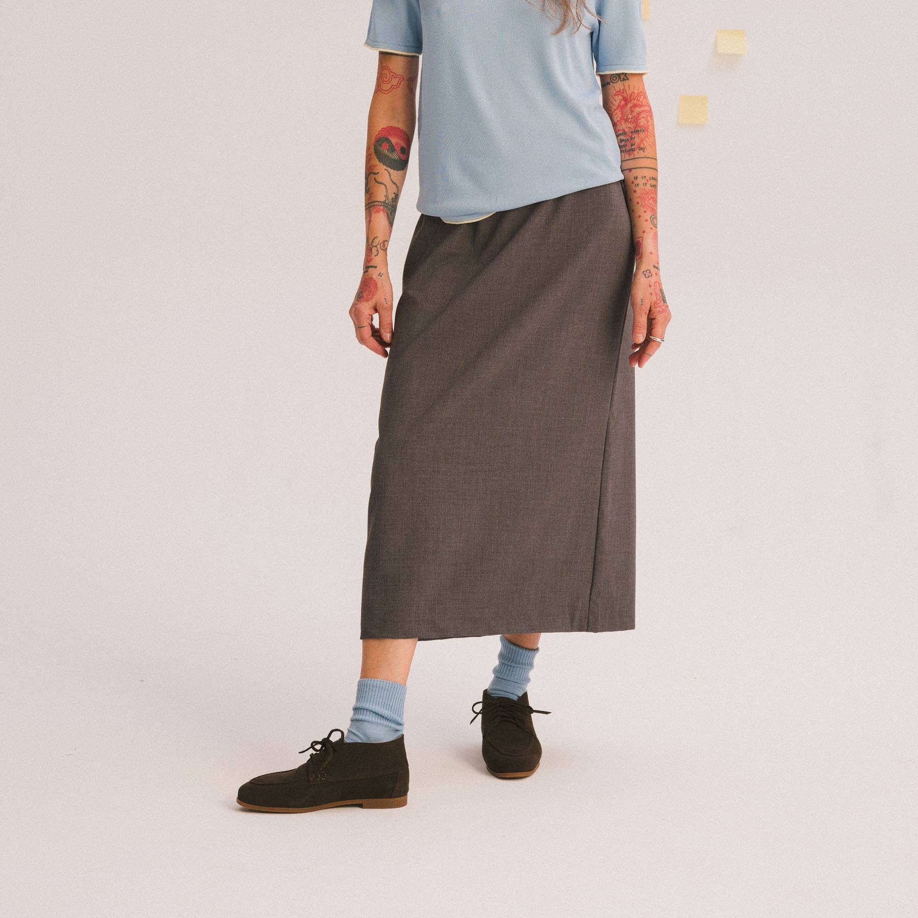 brown Tessa Flats, dark chocolate velvet for wholesale on Faire3