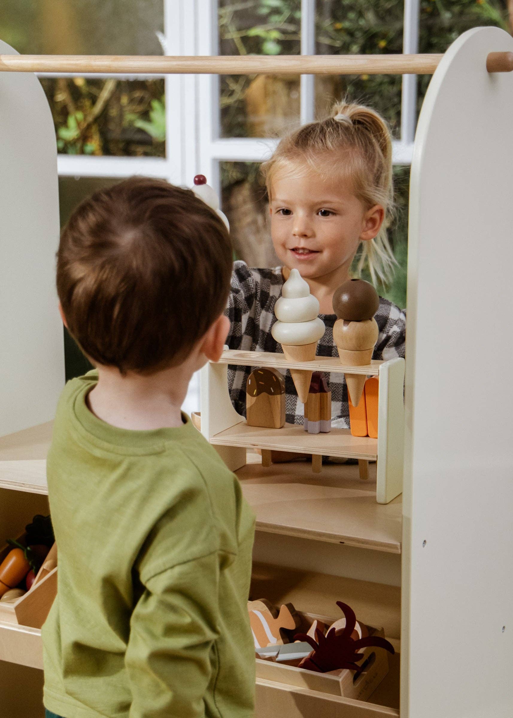 Coco Village – Brinquedo de madeira - Crianças por atacado – Suporte de Gelados em Madeira e Acessórios5
