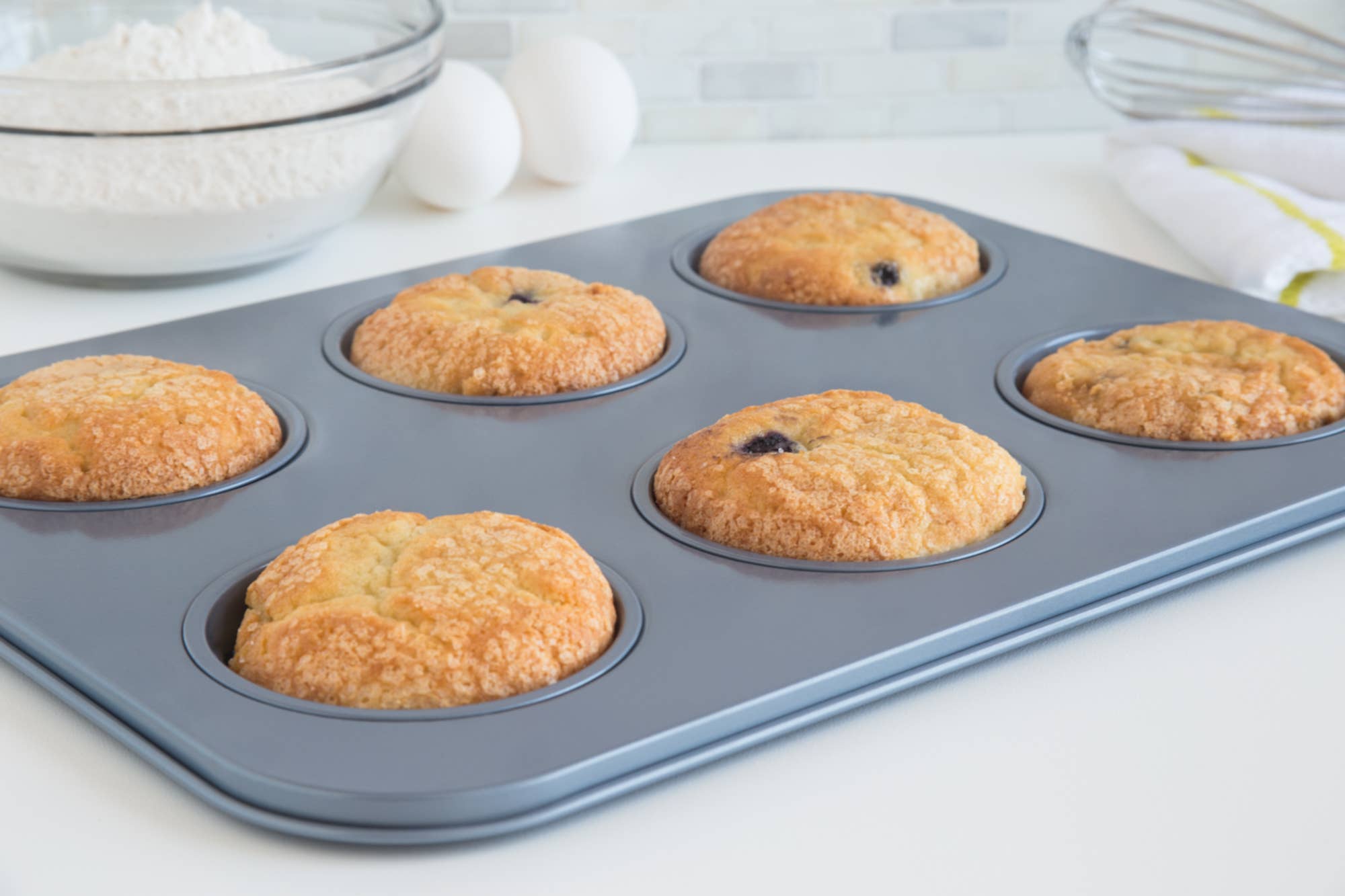 Fox Run Brands – wholesale Cake tin – Fox Run Large Muffin Top Pan, 6-Cup, 14" x 10.5" x 0.5"1