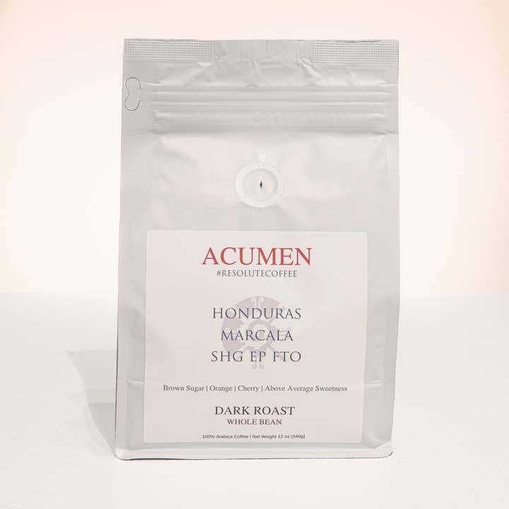 Acumen Coffee - Wholesale Coffee Beans - Honduras | Marcala SHG EP FTO | Dark Roast | 12oz2