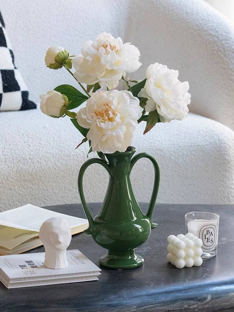 INSPECIAL HOME - Wholesale Vase - Vintage Dual-Handled Ceramic Vase3