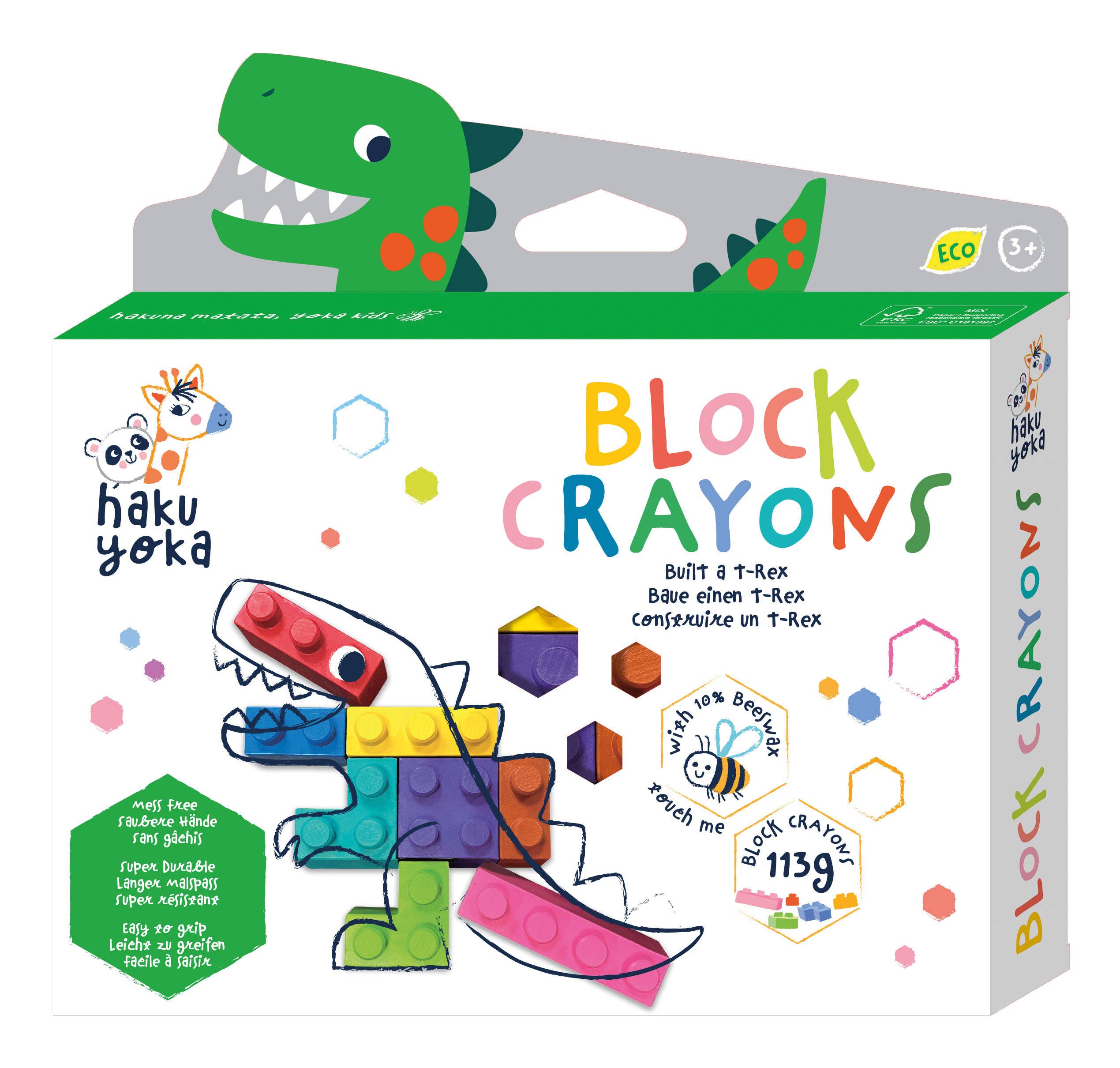 DAM - Wholesale Crayons - Kids & Baby - Haku Yoka - FULL Display Block Crayons, 97