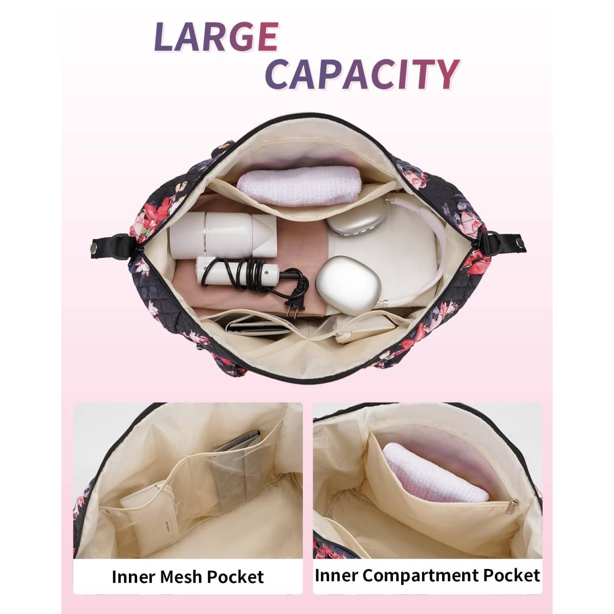 wandf – Großhandel Weekender-Tasche – Unisex – Gesteppte Schultertaschen Flugzeug Reisetasche Unter Sitz Tasche24