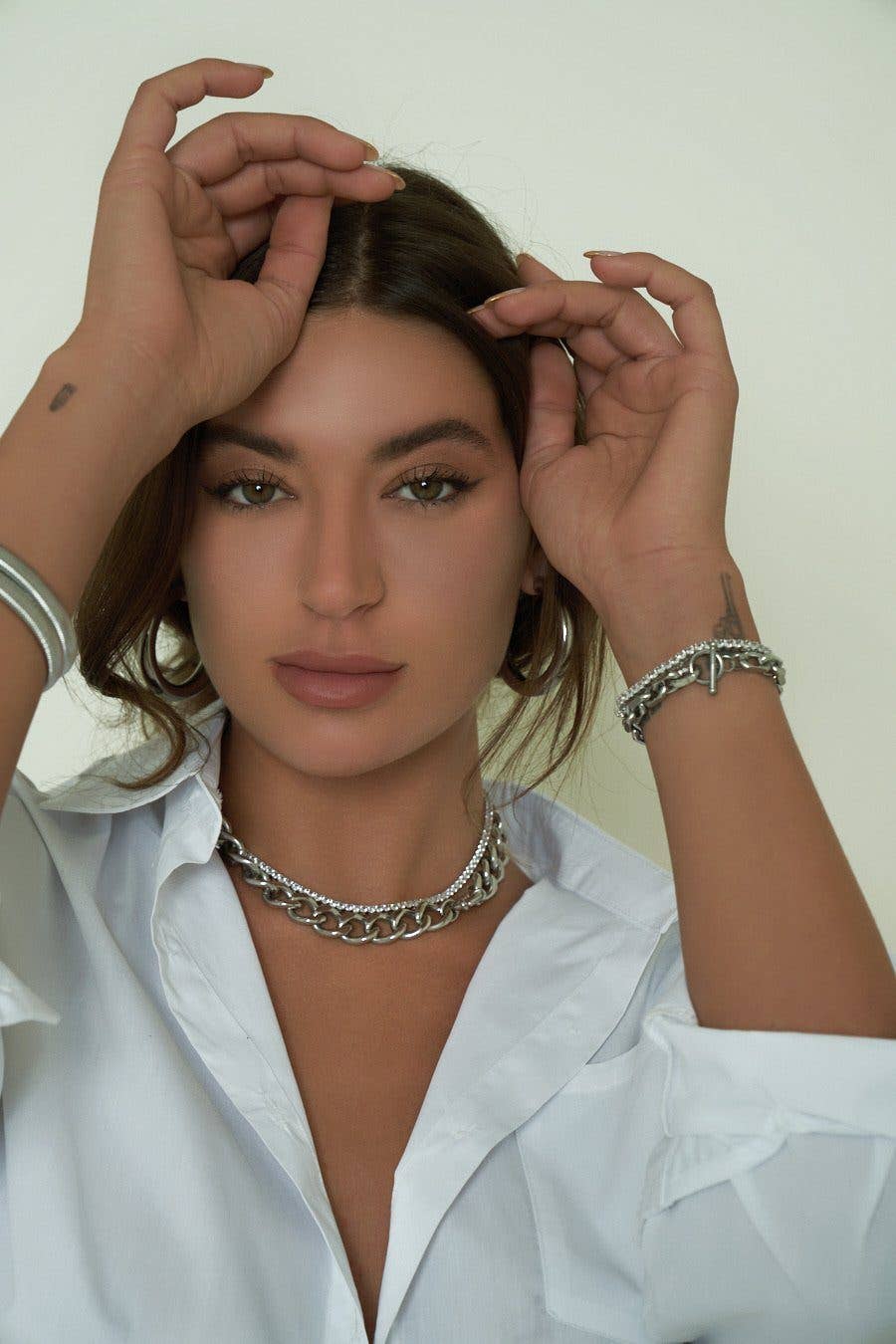 Sahira Jewelry Design - Wholesale Link & Chain Necklace - Karla Tennis Necklace3