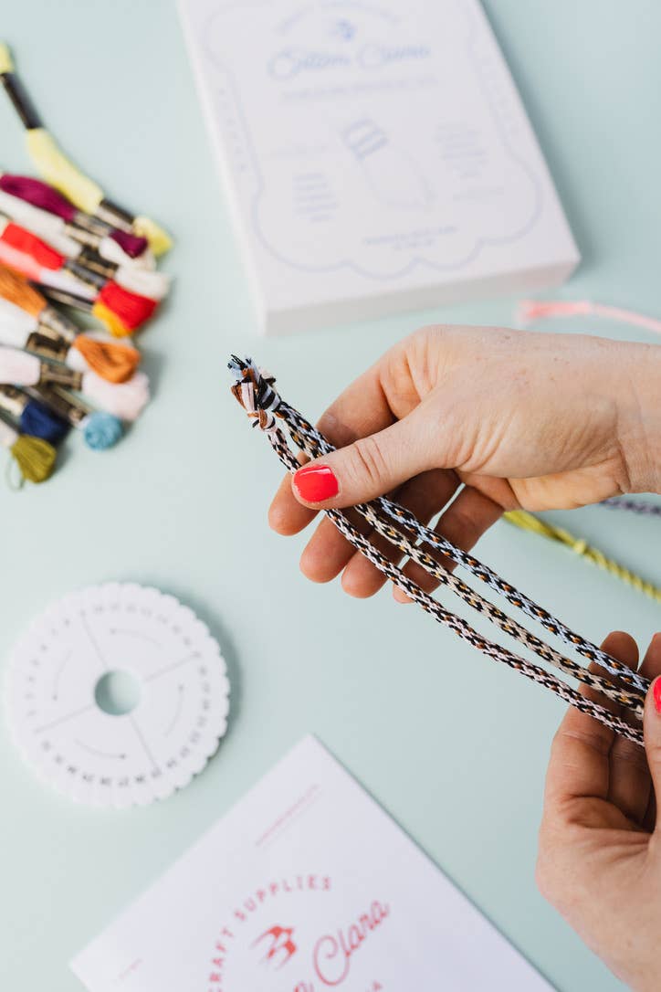 Cotton Clara Craft Kits & Supplies - Wholesale DIY Craft Kit - Kumihimo Friendship Bracelet Kit12