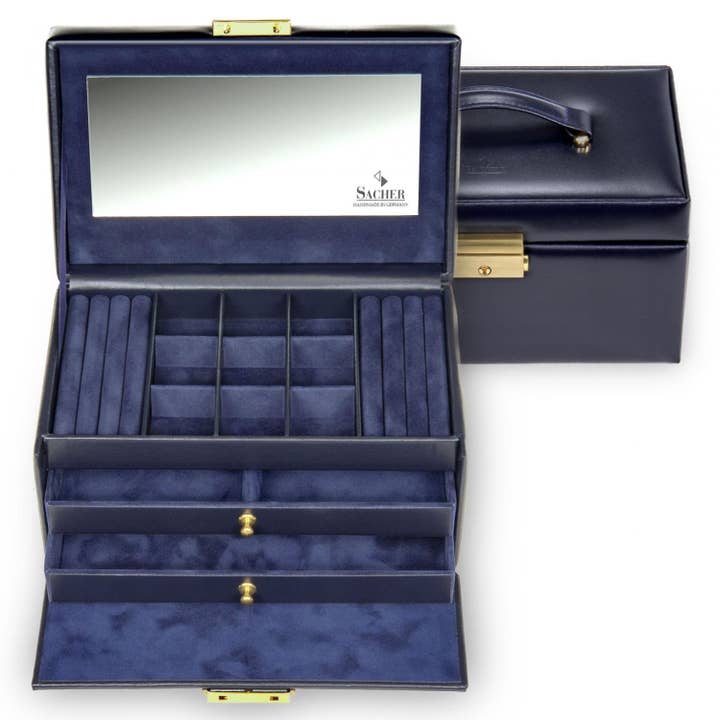 Royaume de la Boîte - Wholesale Jewelry Box/Organizer - Blue Velvet Jewelry Box