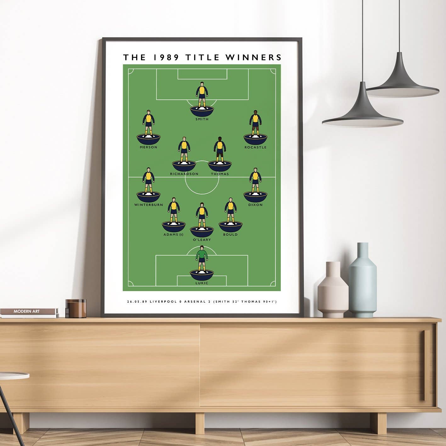 Matthew J I Wood Design & Illustration – wholesale Poster – Arsenal 1989 Title Winners Poster6