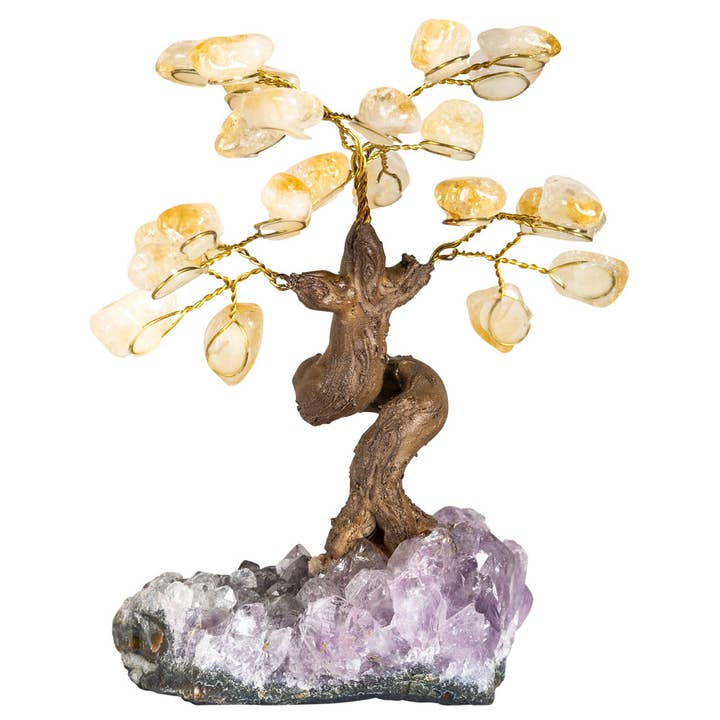 Benjamin International - Wholesale Decorative Tabletop Object - 24 STONE GEMSTONE TREE