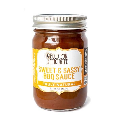 Truly Natural Sweet & Sassy BBQ Sauce for wholesale by Food For Thought