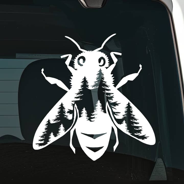 Honey Bee Vinyl Decal for Car Window, Water Bottle or Laptop for wholesale by Hive Decals
