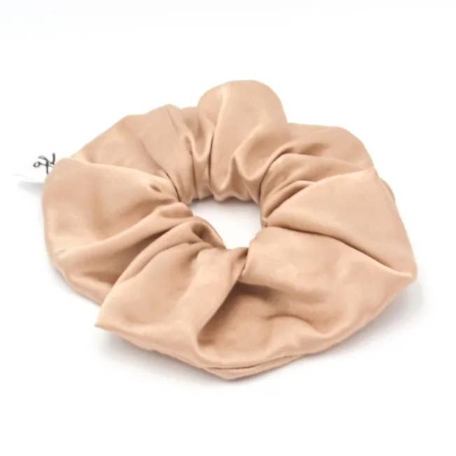 Golden Scrunchie for wholesale by Gilded Fox Silk