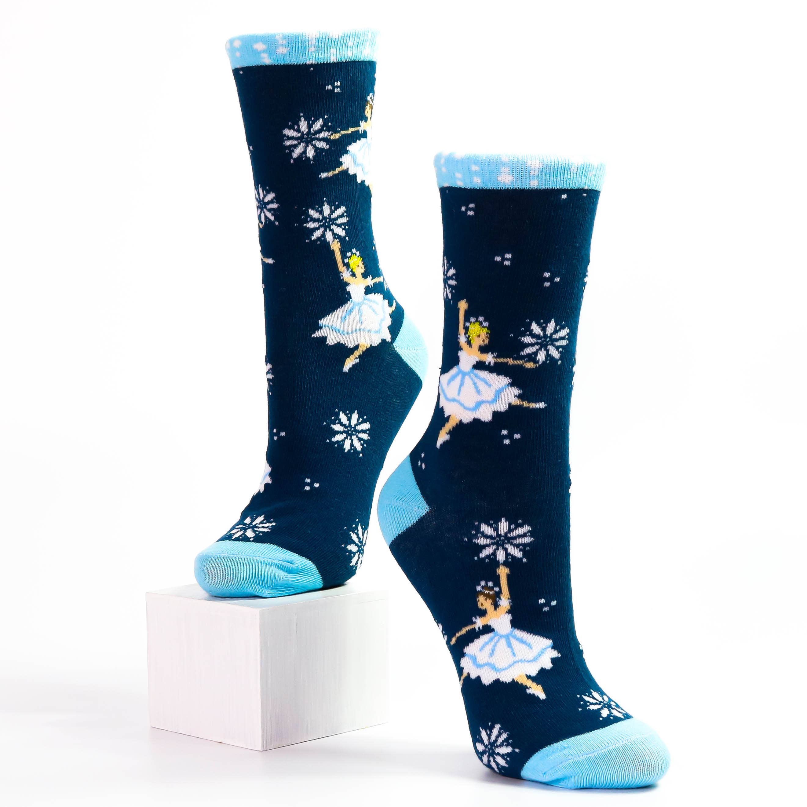 Nutcracker Ballet Gifts - Wholesale Socks - Kids - Snow Scene Dancers Lightweight Socks Kids2