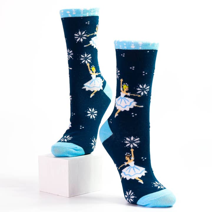 Nutcracker Ballet Gifts - Wholesale Socks - Kids - Snow Scene Dancers Lightweight Socks Kids2