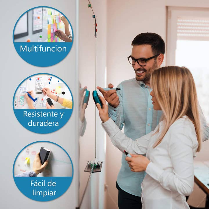 MEDEL OFFICE - Wholesale Whiteboard/Dry-Erase Board - Lacquered White Magnetic Board with Aluminium Frame 45x30 cm