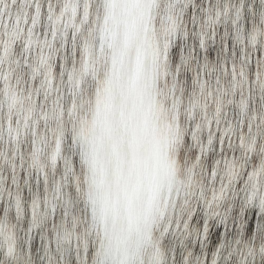 Brown White Vickerman 60" Snow Mink Collection Tree Skirt for wholesale on Faire1