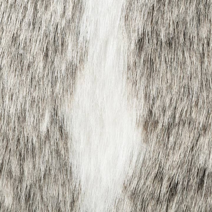 Brown White Vickerman 60" Snow Mink Collection Tree Skirt for wholesale on Faire1