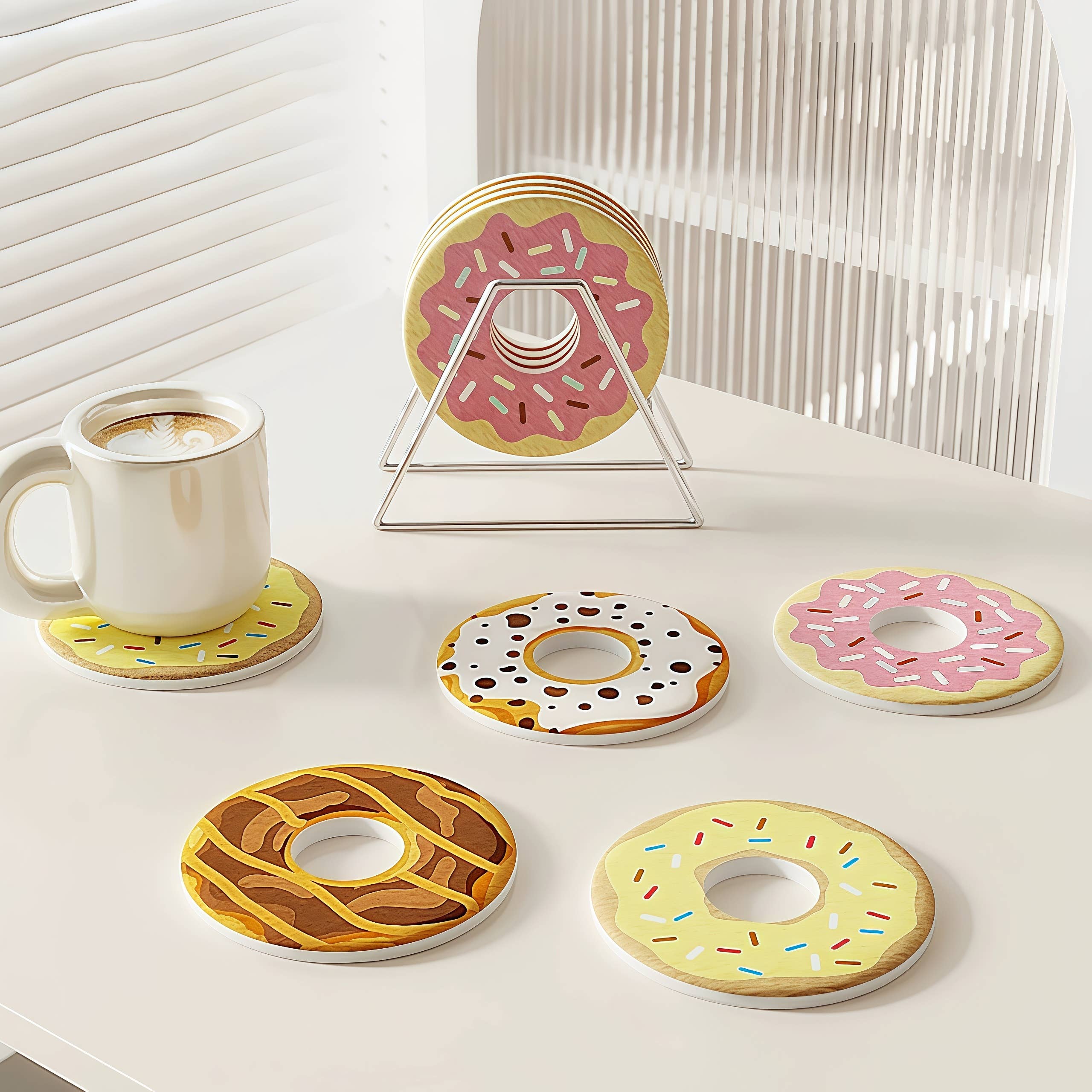 Otterware – wholesale Coasters – Novelty Doughnut Diatomaceous Earth Coasters18