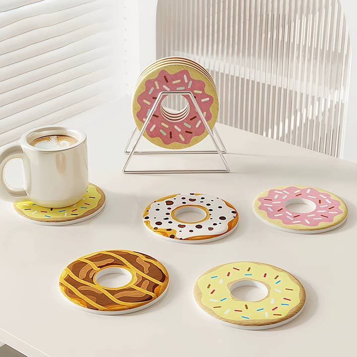 Otterware – wholesale Coasters – Novelty Doughnut Diatomaceous Earth Coasters18
