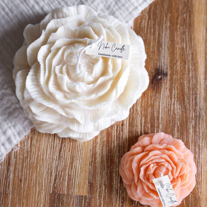 Niki Candle - Wholesale Novelty Candle - Large peony - handmade1