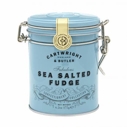C&B Salted Caramel Fudge in Tin for wholesale by Cartwright & Butler