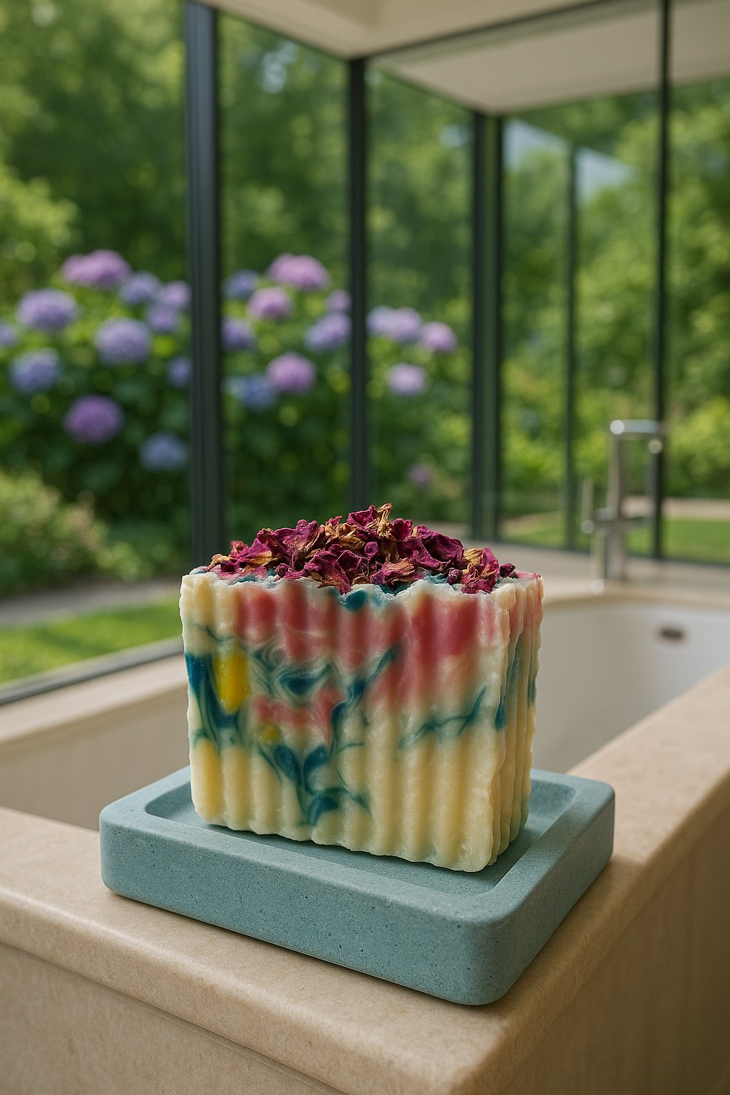 Priscila Leen Arts at Florida Soap Candle – sabonete sólido por atacado – Sweet Garden Sabonete processo frio vegan natural feito à mão8