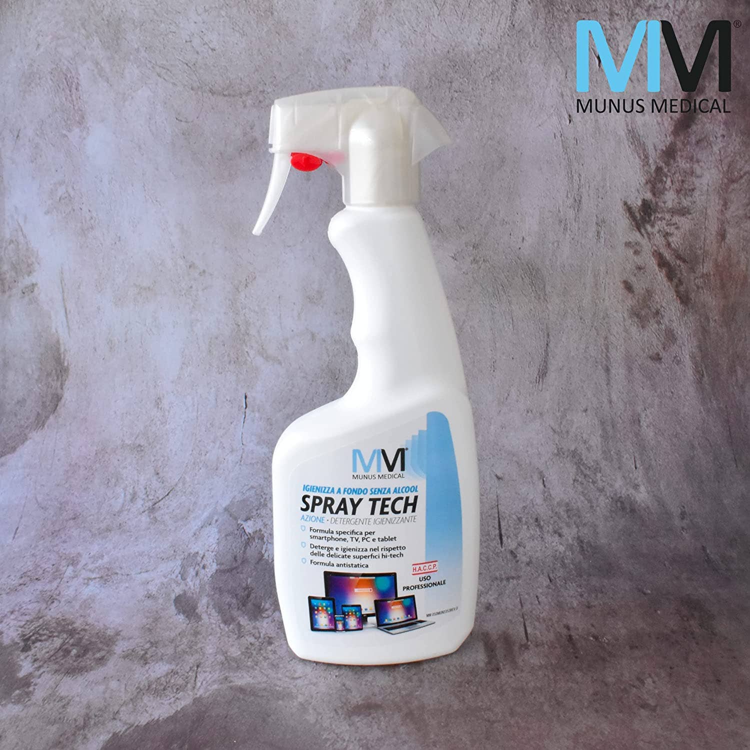 Munus Medical - Wholesale Spray Bottle - Tech screen cleaner with antistatic formula0