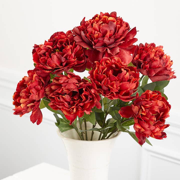 20" Finto Cespuglio Floreale di Peonia Bartzella - Seleziona Colore per la vendita all'ingrosso da parte di Factory Direct Craft