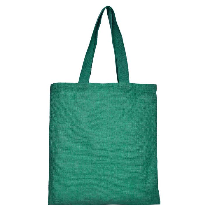 ecojutebags - Wholesale Tote bag – Unisex - Jute Flat Tote Bags 17″ x 15″ – Set of 4 Reusable Shoppers 17