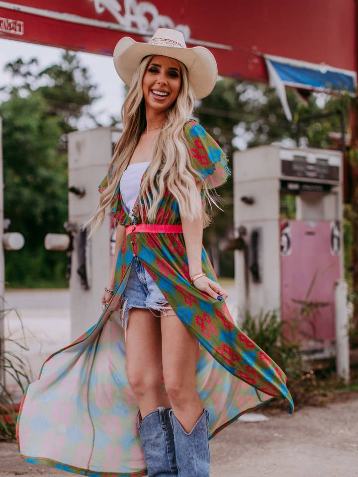 Kimono aztèque MK363 pour la vente par Merigold Kiss