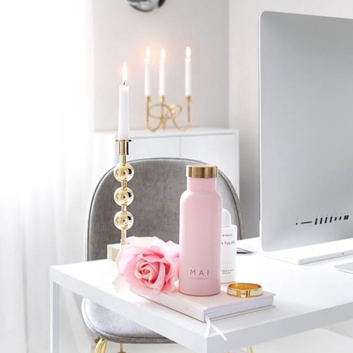 MAI Stockholm - Vente Bouteilles d'eau - Satin rose7