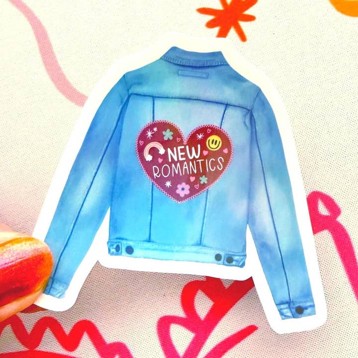 Autocolante Vinil Swiftie em Denim por atacado de Let's Jess Doodle