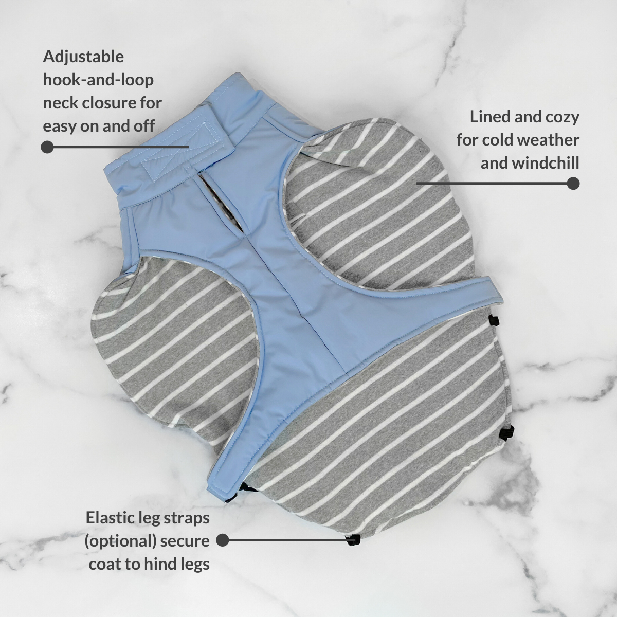 DJANGO - Wholesale Pet Coat - Dog - Whistler Winter Dog Coat - Dusk Blue6