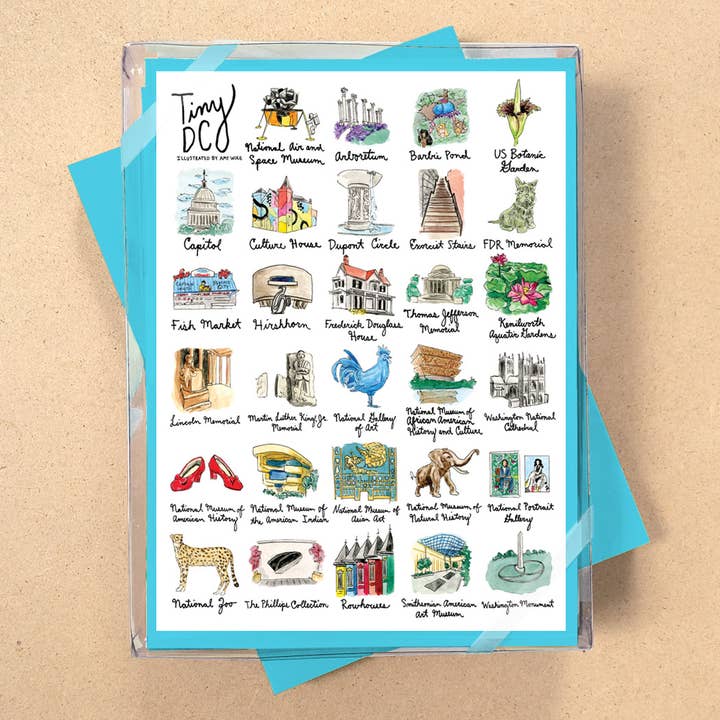 Allport Editions - Venta al por mayor Conjunto de papelería y tarjetas - Serie de Tarjetas en Caja de Ciudades Pequeñas - ¡NUEVO para 4 Ciudades!