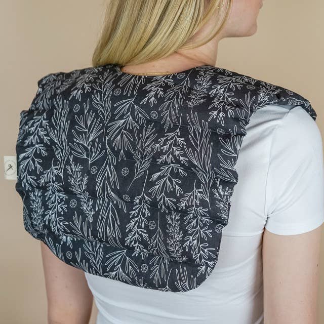 Tochter von Walter – wholesale Varm/kall kompress – Värmekudde fylld med dinkel för nacke & rygg - Grå3