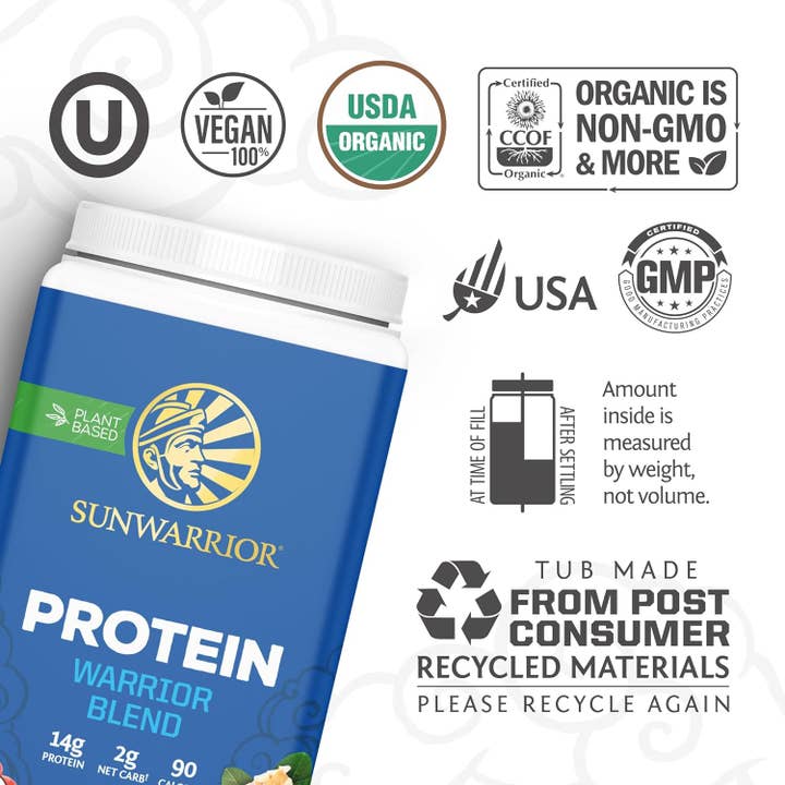 Sunwarrior - Wholesale Protein/Superfood Powder - Warrior Blend Chocolate Peanut Butter - Vegan Pea Protein2