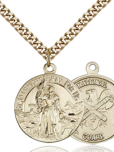 Saint Joan of Arc National Guard Pendant for wholesale by Tony’s Jewelry