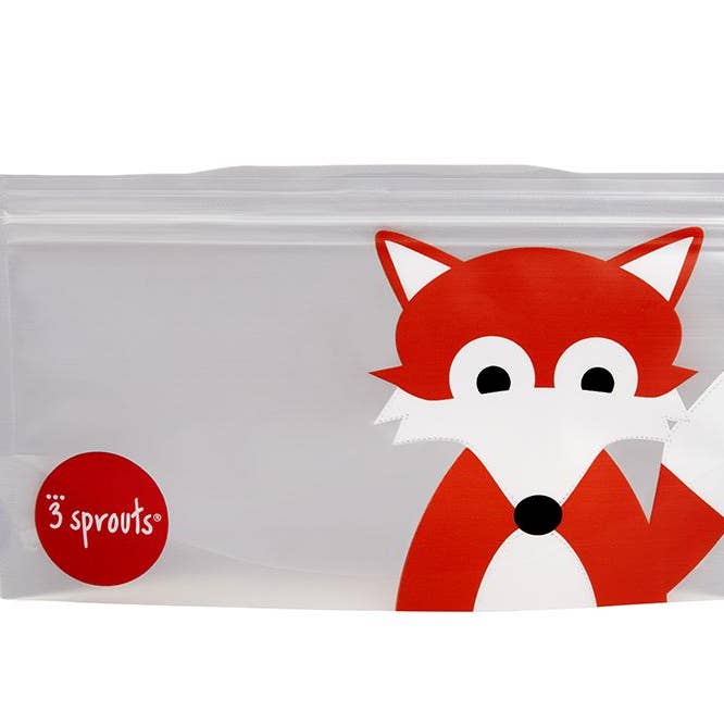 3 Sprouts - Wholesale Lunch Bag/Box - Kids - Fox Snack Bag0