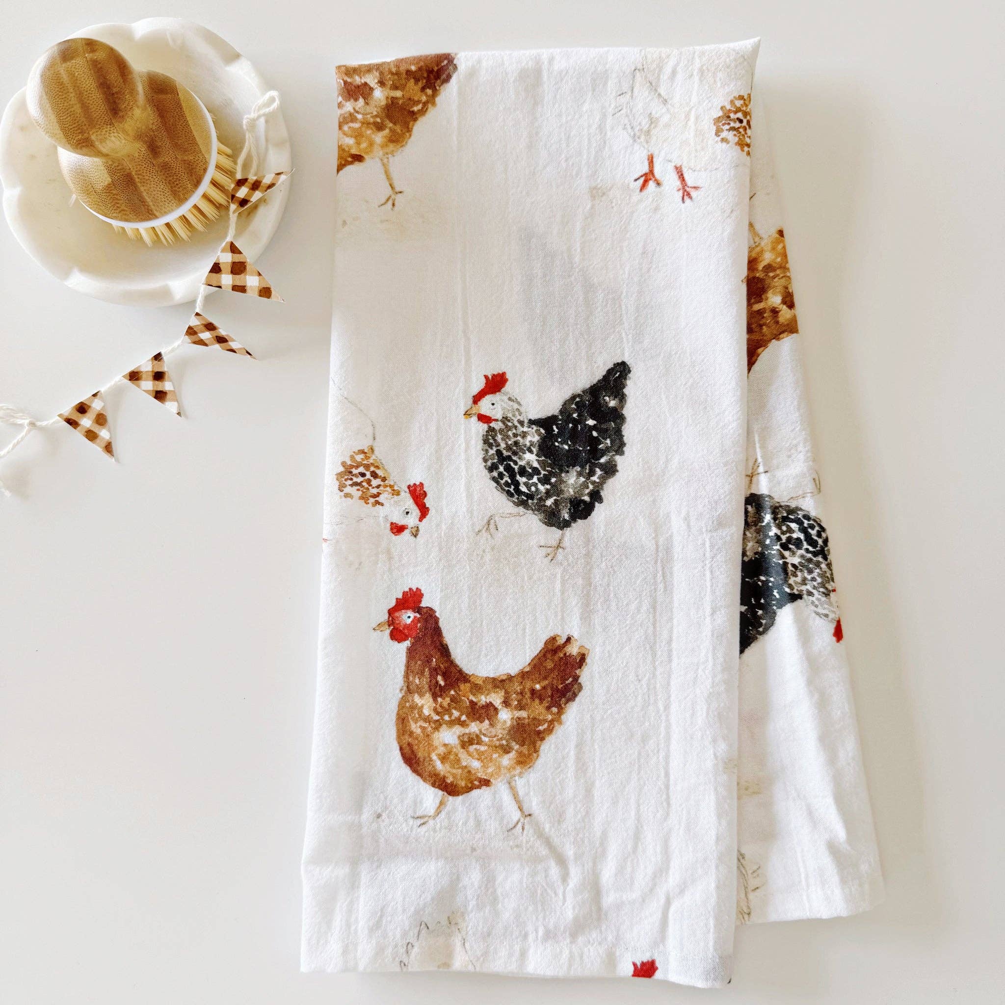emily lex studio - Wholesale Tea Towel - chickens tea towel3