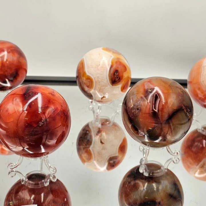 Distinction Crystals - Wholesale Spiritual Stone/Crystal - Large Carnelian Crystal Sphere 3"3