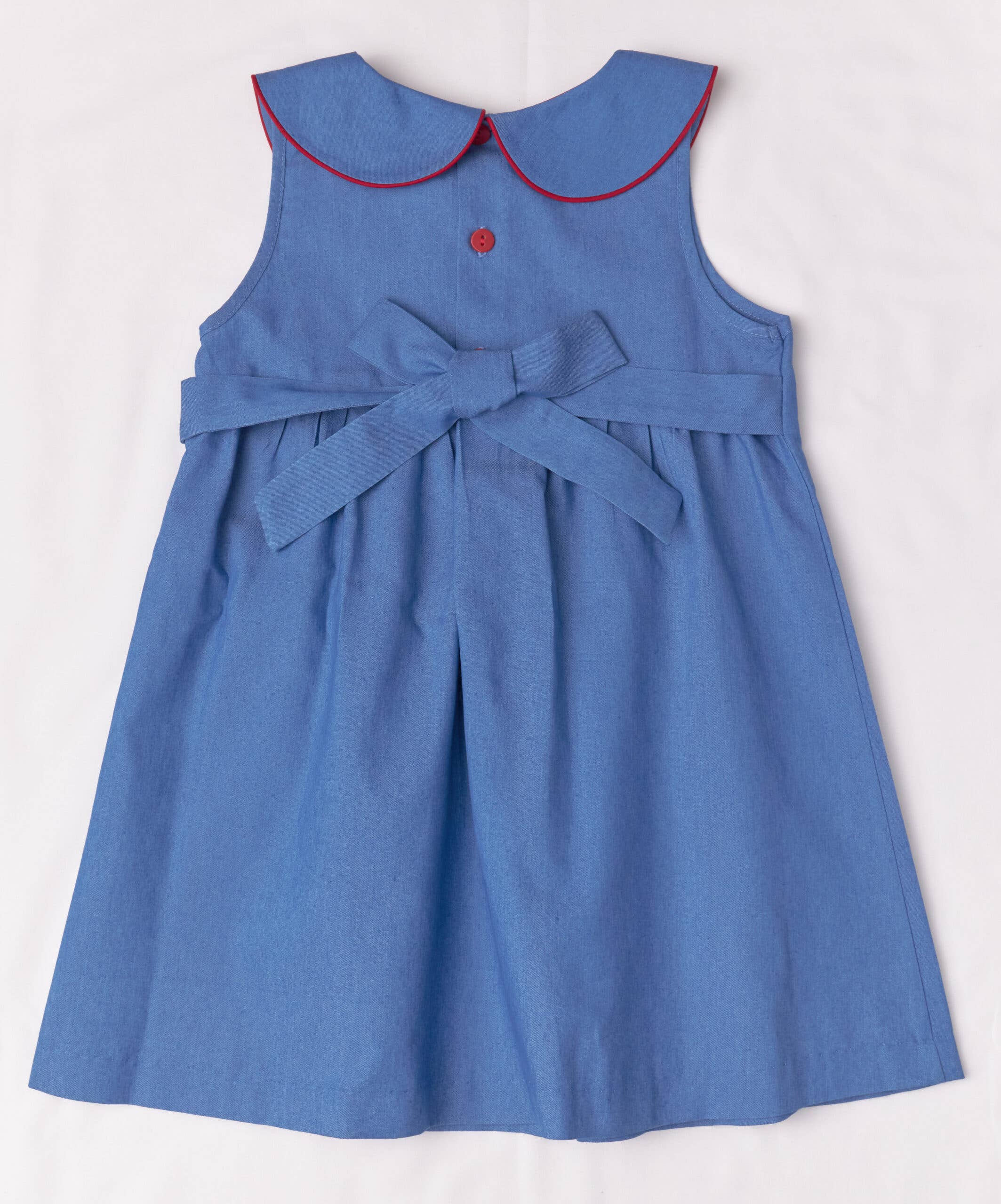 Smocked Bebe – Vestido - Crianças por atacado – Vestido de Camboja Bordado a Morango1