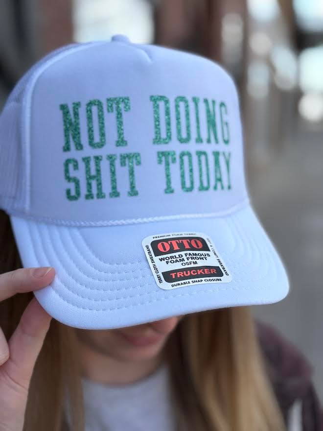 Not doing shit Trucker Hat for wholesale by ID Apparel